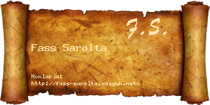 Fass Sarolta névjegykártya